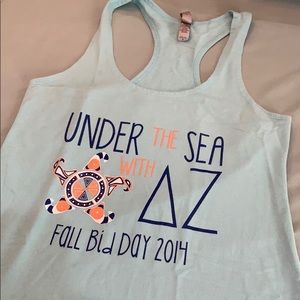 Delta Zeta racerback tank top